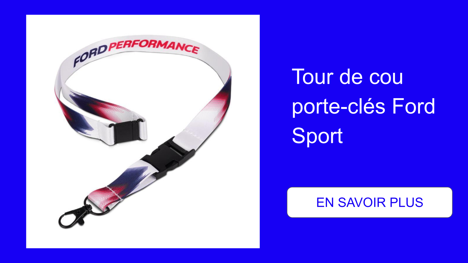 Tour de cou porte-clés Ford Sport